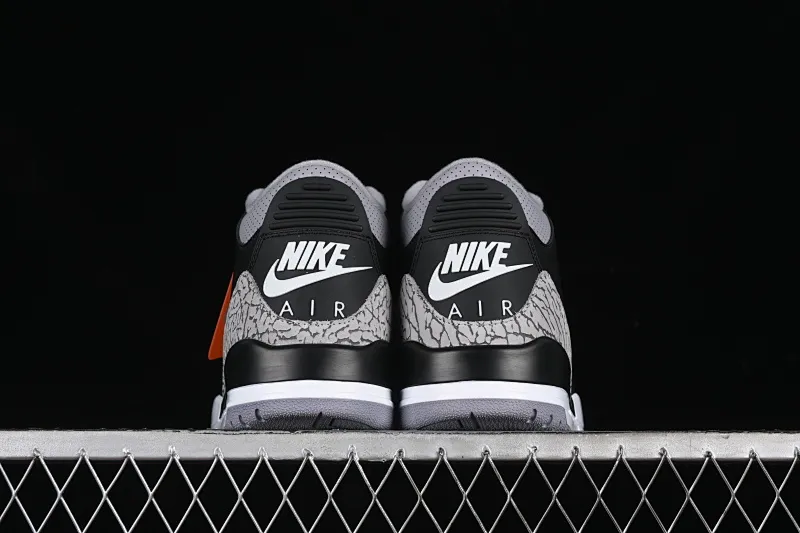 All categories Air Jordan Jordan series basketball shoes Air Jordan 3 GX foreign trade version Air Jordan 3 "Black Cement" AJ3 Jordan 3 first year black cement DN3707-010